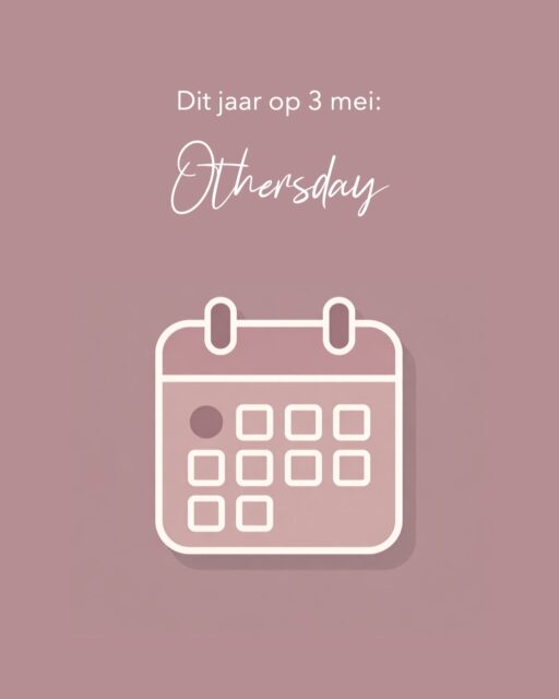 We hebben met NoMo Retreats al een aantal keer een Othersday retreat gegeven. Een retreat vlak voor Moederdag, waarbij we op zondag met elkaar Othersday vierden met een feestelijke brunch en cadeautjes.

Dit jaar hebben we geen retreat rond die datum, maar alsnog mooi om het als een dag voor jezelf te markeren. Dus bij deze: dit jaar is het op 3 mei Othersday!

Want het is belangrijk om jezelf af en toe in het zonnetje te zetten. En focussen op wat voor leuke dingen je kunt regelen voor die dag maakt het misschien confronterende van moederdag wat zachter.

Dus laten we met elkaar bedenken hoe we dat gaan doen! 
Welke ideeën heb jij voor jouw Othersday? Waar heb je zin in?
